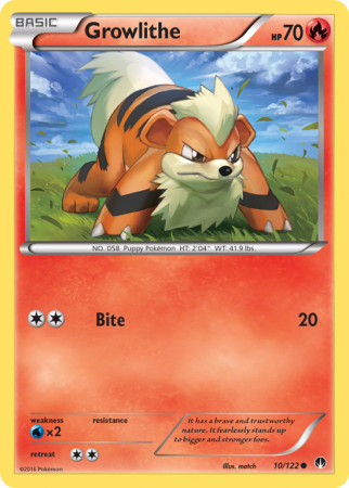 Growlithe 10/122 XY BREAKpoint
