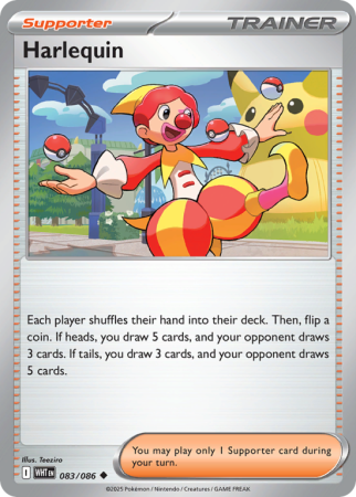 Pokémonkaart Harlequin nummer 83/86 uit de set White Flare (Scarlet & Violet)