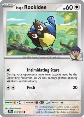 Pokémonkaart Hop's Rookidee nummer 133/159 uit de set Journey Together (Scarlet & Violet)