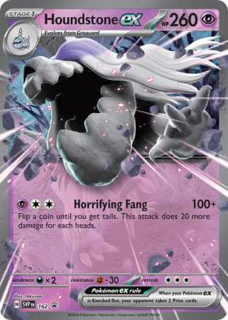 Pokémonkaart Houndstone ex nummer 162/14 uit de set Scarlet & Violet Black Star Promos (Scarlet & Violet)