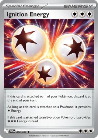 Pokémonkaart Ignition Energy nummer 86/86 uit de set White Flare (Scarlet & Violet)