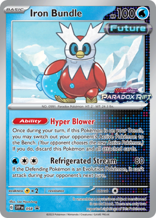 Pokémonkaart Iron Bundle nummer 58/14 uit de set Scarlet & Violet Black Star Promos (Scarlet & Violet)