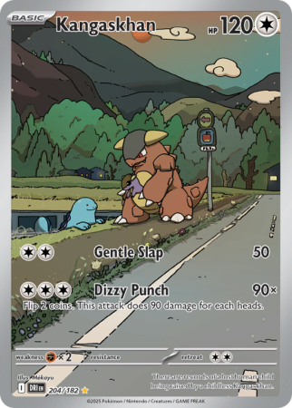 Pokémonkaart Kangaskhan nummer 204/182