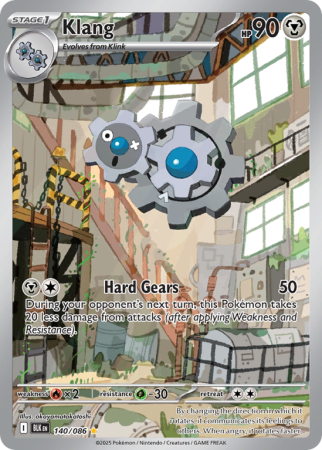 Pokémonkaart Klang nummer 140/86