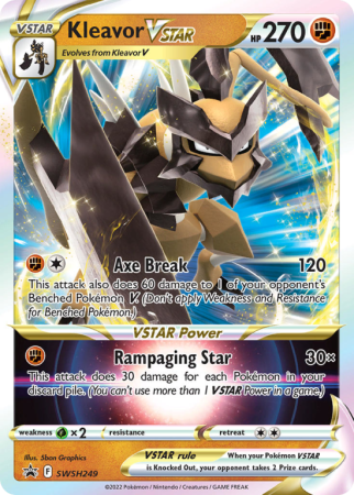 Pokémonkaart Kleavor VSTAR nummer SWSH248/103 uit de set SWSH Black Star Promos (Sword & Shield)