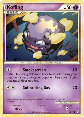 Koffing 60/106 HeartGold & SoulSilver Call of Legends