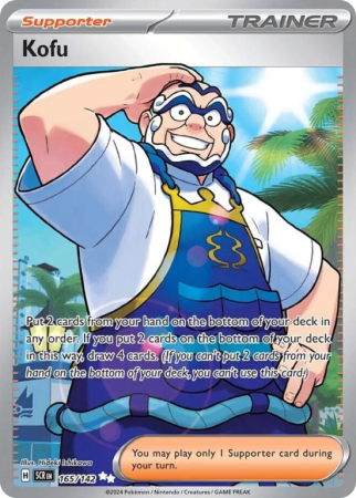 Pokémonkaart Kofu nummer 165/142 uit de set Stellar Crown (Scarlet & Violet)