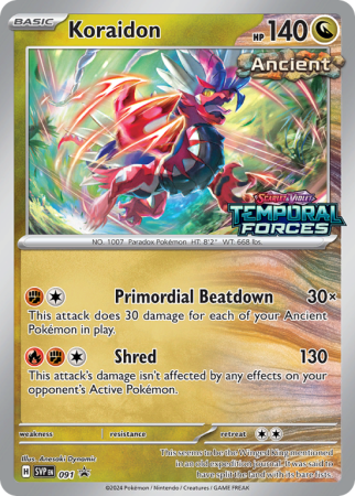 Pokémonkaart Koraidon nummer 91/14
