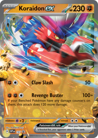 Pokémonkaart Koraidon ex nummer 197/14