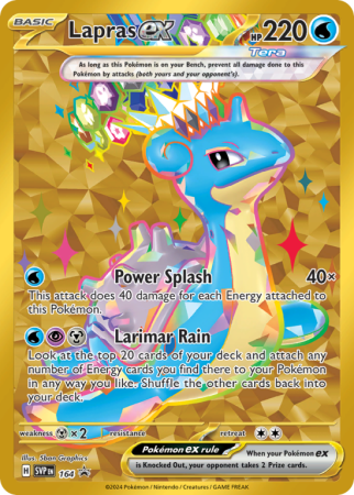 Pokémonkaart Lapras ex nummer 164/14
