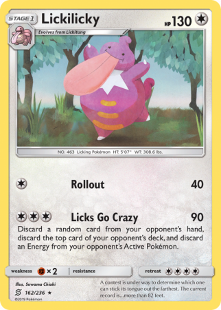 Lickilicky 162/236 Sun & Moon Unified Minds