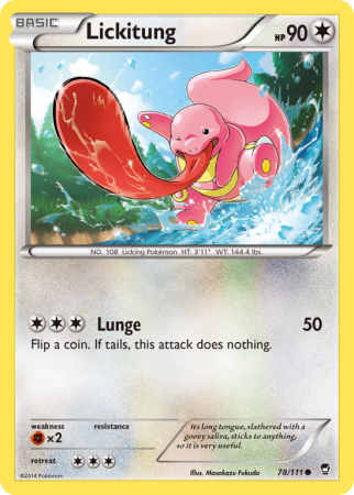 Lickitung 78/111 XY Furious Fists