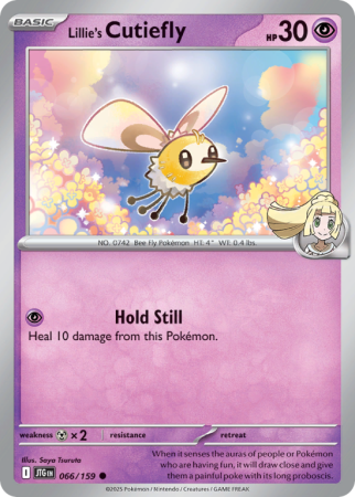 Pokémonkaart Lillie's Cutiefly nummer 66/159