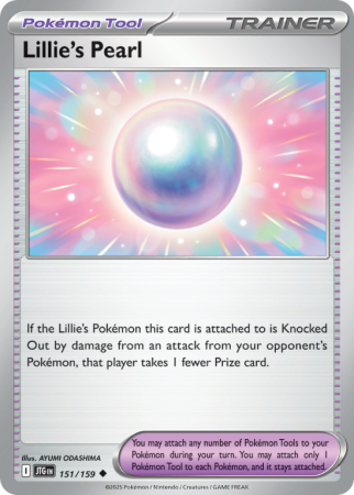 Pokémonkaart Lillie's Pearl nummer 151/159 uit de set Journey Together (Scarlet & Violet)