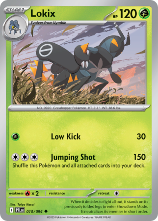 Pokémonkaart Lokix nummer 10/94