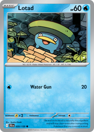 Pokémonkaart Lotad nummer 35/159 uit de set Journey Together (Scarlet & Violet)