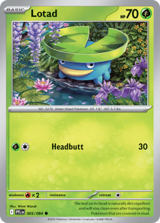 Pokémonkaart Lotad nummer 5/94