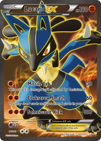 Lucario-EX 107/111 XY Furious Fists