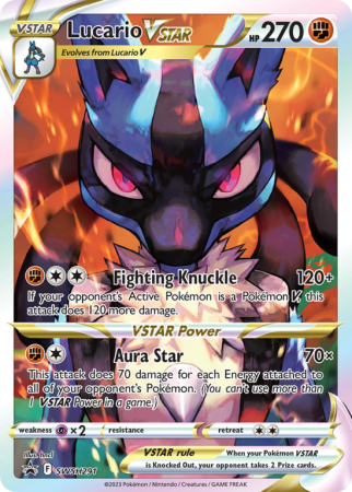Pokémonkaart Lucario VSTAR nummer SWSH291/103 uit de set SWSH Black Star Promos (Sword & Shield)