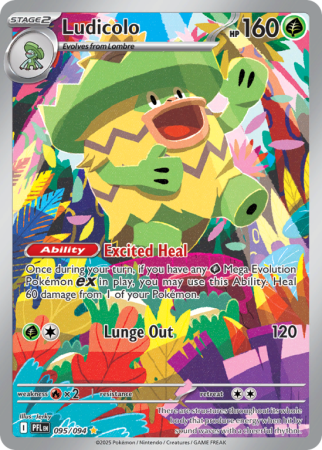 Pokémonkaart Ludicolo nummer 95/94