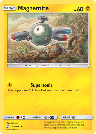 Magnemite 58/236 Sun & Moon Unified Minds