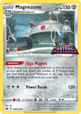 Pokémonkaart Magnezone nummer SWSH208/103