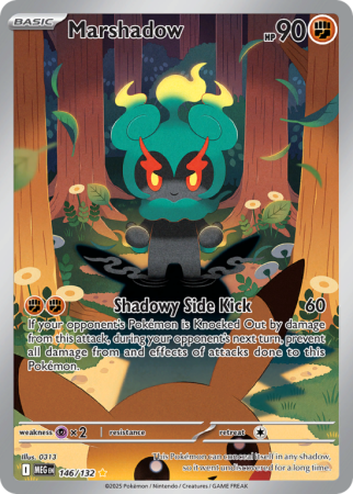Pokémonkaart Marshadow nummer 146/132 uit de set Mega Evolution