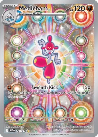 Pokémonkaart Medicham nummer 241/217