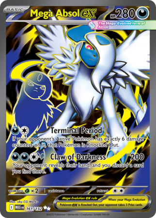 Pokémonkaart Mega Absol ex nummer 161/132
