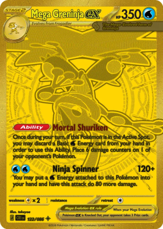 Pokémonkaart Mega Greninja ex nummer 122/86