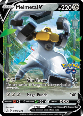 Pokémonkaart Melmetal V nummer SWSH224/103