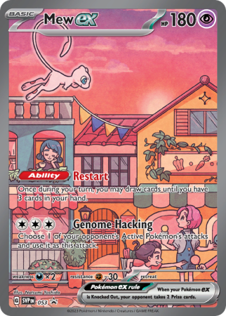 Pokémonkaart Mew ex nummer 53/14 uit de set Scarlet & Violet Black Star Promos (Scarlet & Violet)