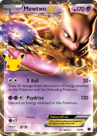 Mewtwo-EX 54/25 Sword & Shield Celebrations: Classic Collection