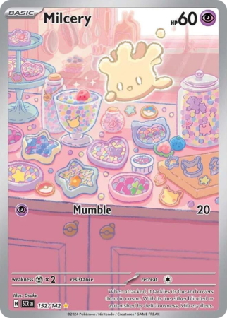 Pokémonkaart Milcery nummer 152/142