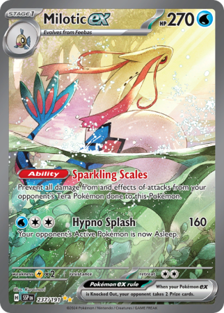 Pokémonkaart Milotic ex nummer 237/191