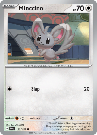 Pokémonkaart Minccino nummer 125/159 uit de set Journey Together (Scarlet & Violet)
