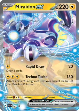 Pokémonkaart Miraidon ex nummer 143/14