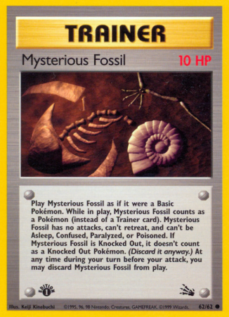 Mysterious Fossil 62/62 Base Fossil