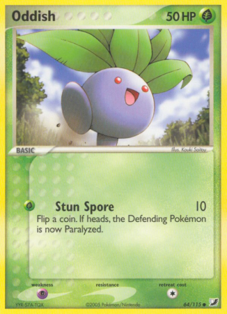 Oddish 64/115 EX Unseen Forces