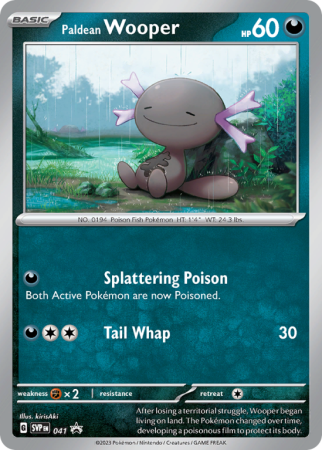 Pokémonkaart Paldean Wooper nummer 41/14