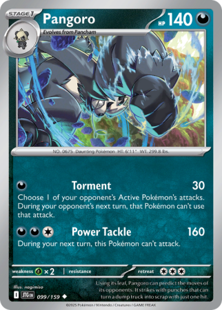 Pokémonkaart Pangoro nummer 99/159 uit de set Journey Together (Scarlet & Violet)