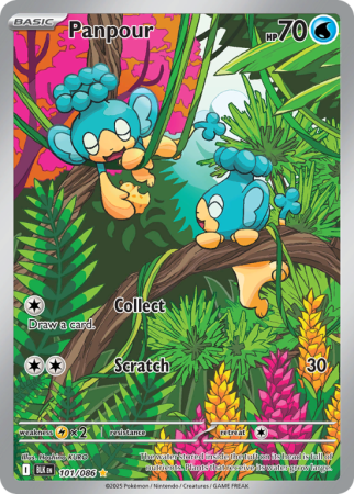 Pokémonkaart Panpour nummer 101/86