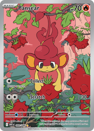 Pokémonkaart Pansear nummer 99/86