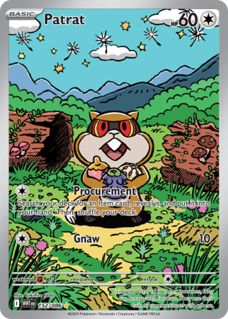 Pokémonkaart Patrat nummer 152/86