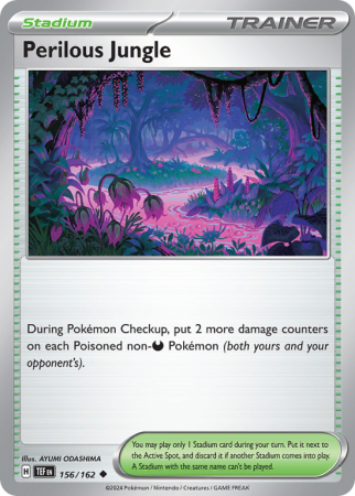 Pokémonkaart Perilous Jungle nummer 156/162