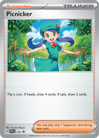 Pokémonkaart Picnicker nummer 114/14 uit de set Scarlet & Violet Black Star Promos (Scarlet & Violet)