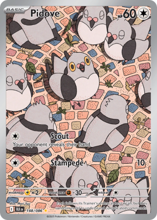 Pokémonkaart Pidove nummer 148/86