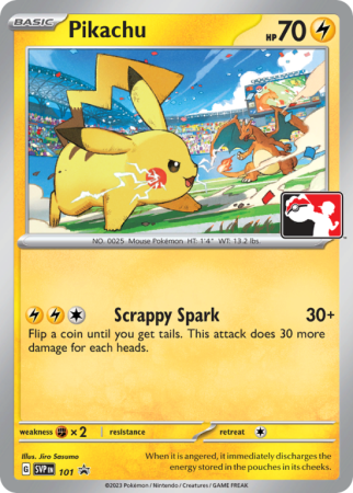 Pokémonkaart Pikachu nummer 101/14 uit de set Scarlet & Violet Black Star Promos (Scarlet & Violet)