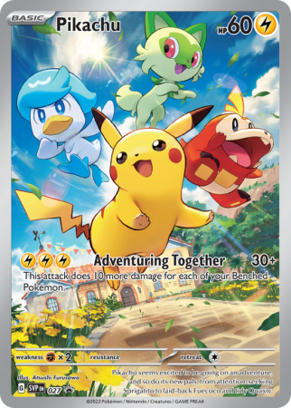 Pokémonkaart Pikachu nummer 27/14 uit de set Scarlet & Violet Black Star Promos (Scarlet & Violet)