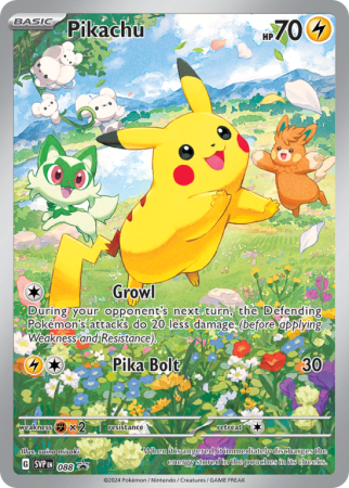 Pokémonkaart Pikachu nummer 88/14 uit de set Scarlet & Violet Black Star Promos (Scarlet & Violet)